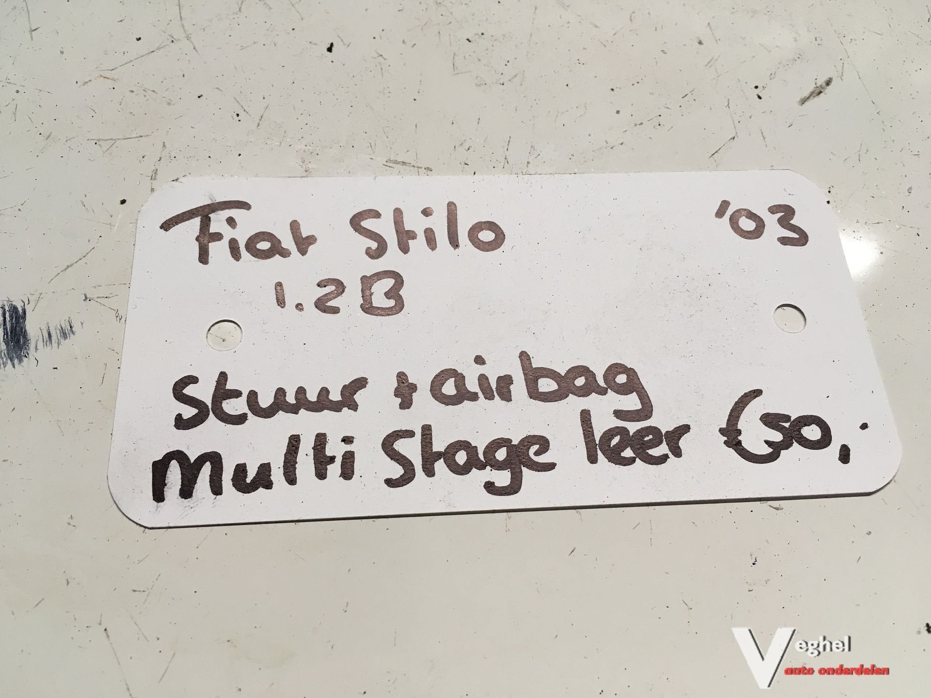 Fiat Stilo 1.2 B 2003  Leder Stuur met airbag en bediening