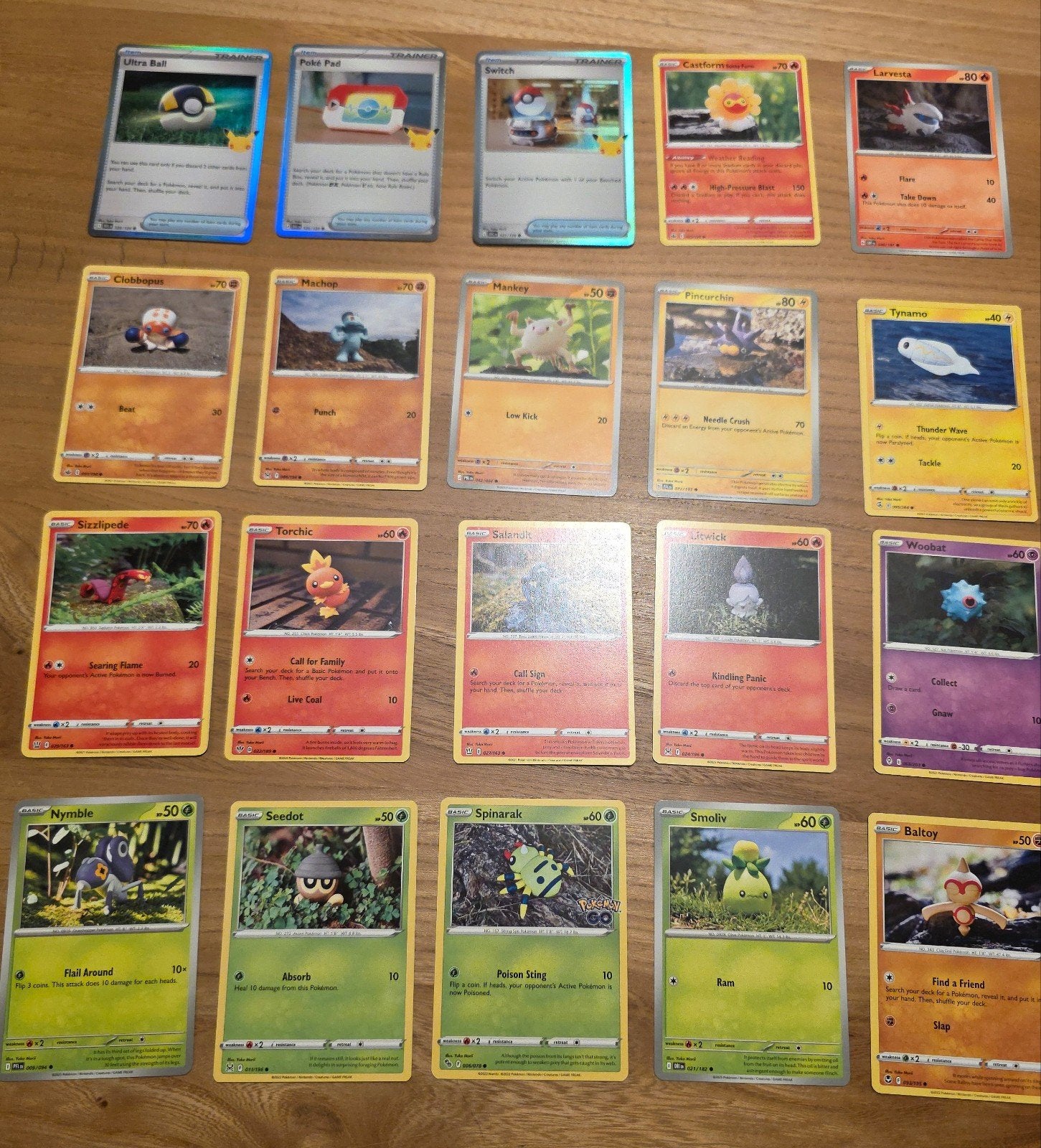 Yuka Morii pokemon kaarten set 1 (kleipoppetjes), Ophalen of Verzenden