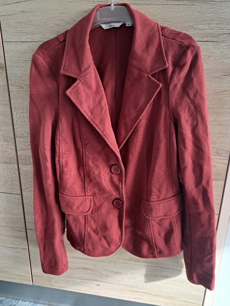 Roodbruine blazer M, Maat 38/40 (M), Bruin, Ophalen of Verzenden, Zo goed als nieuw