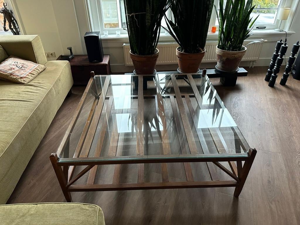 Riviera Maison salontafel, Ophalen, Gebruikt, Vierkant, Minder dan 50 cm