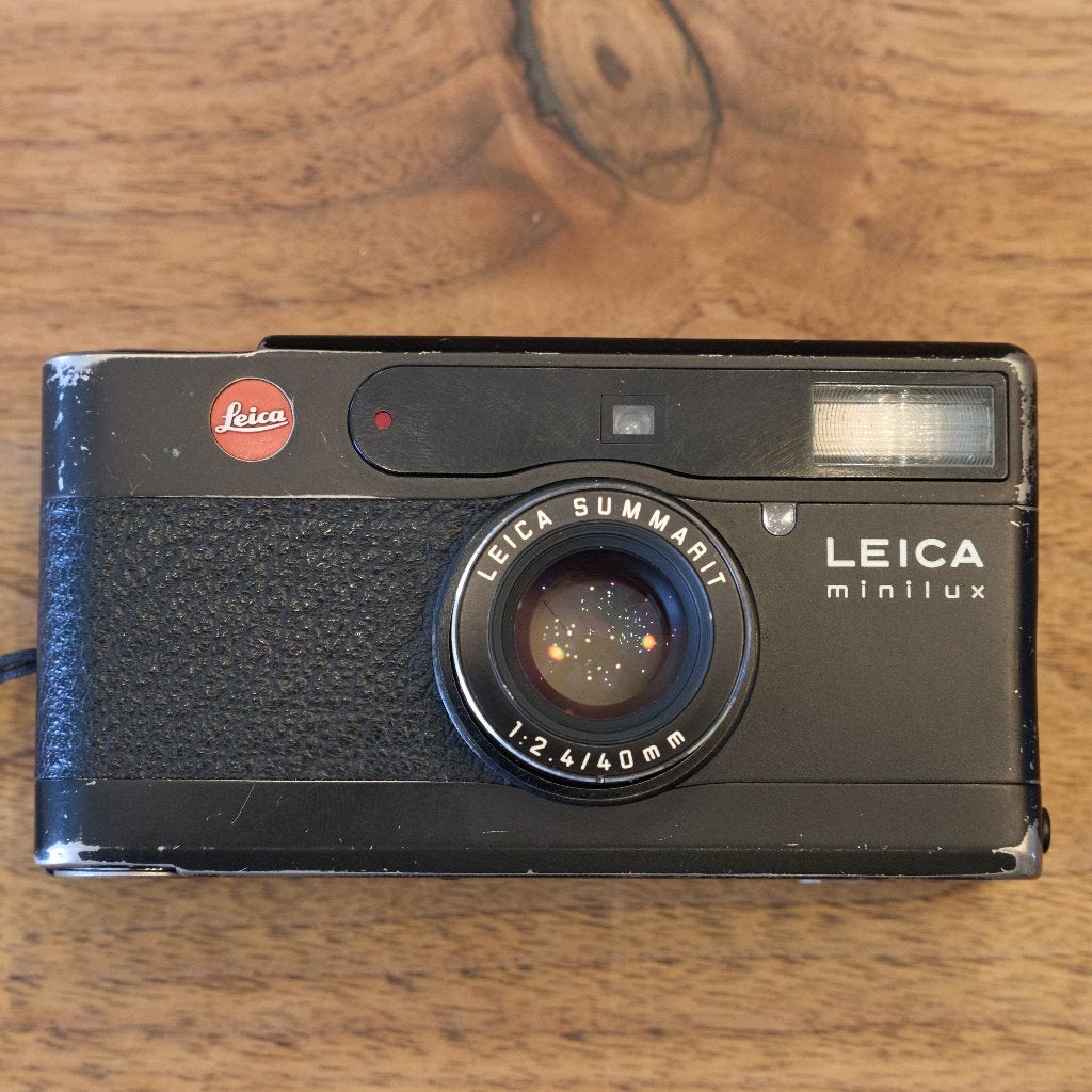 Leica Minilux zwart, volledig werkend, Audio, Tv en Foto, Ophalen of Verzenden, Gebruikt, Compact, Leica
