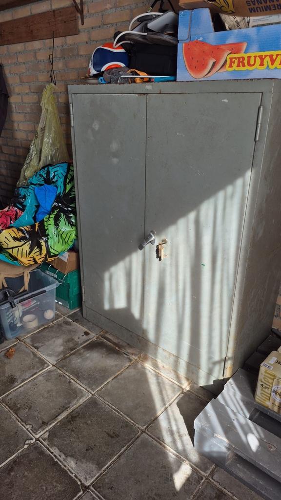 Stalen werkplaatskast, Ophalen of Verzenden, Gebruikt