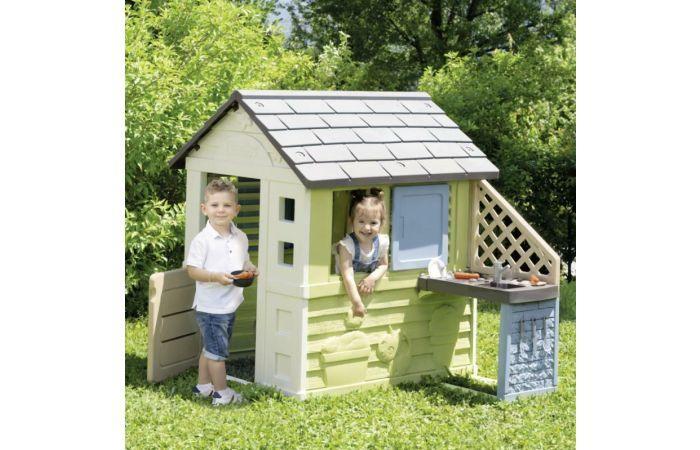 Smoby S.Life Pretty speelhuisje met buitenkeuken nu €129.95