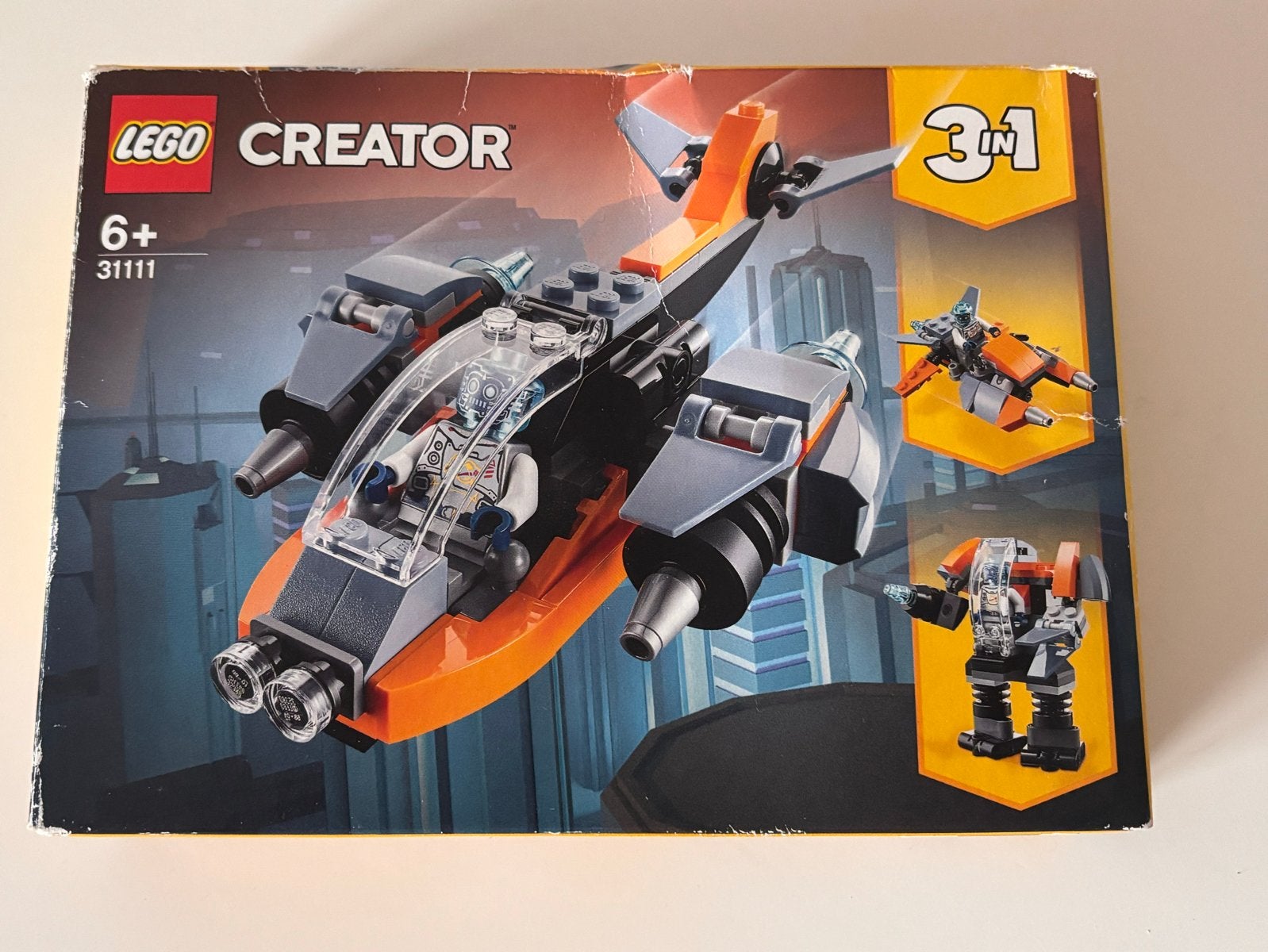 Lego Creator 31111 3-in-1 Cyber Drone, Gebruikt, Lego, Ophalen of Verzenden, Compleet
