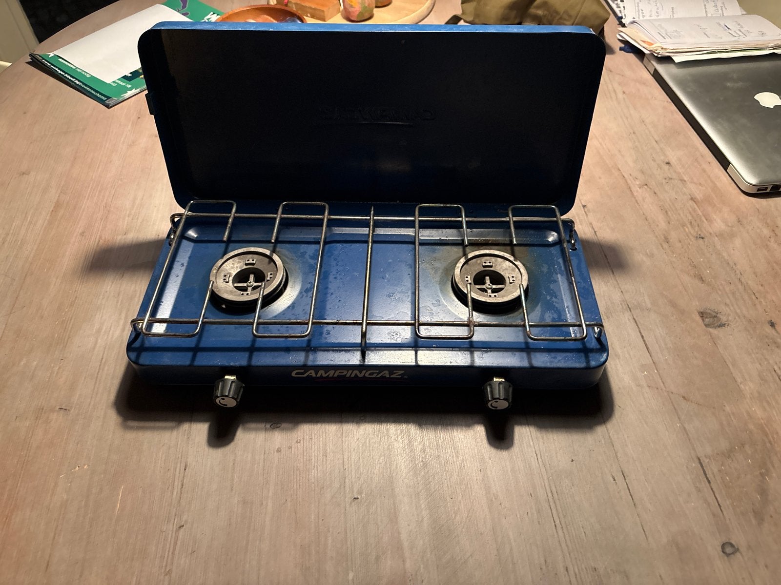 Campingaz tweepits kooktoestel, Ophalen of Verzenden, Gebruikt