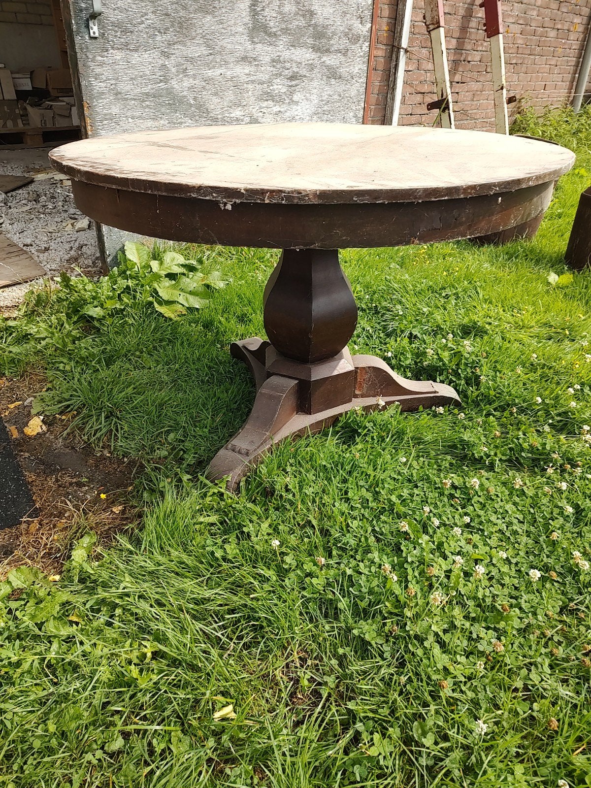 mooie oude ronde tafel, Antiek en Kunst, Ophalen