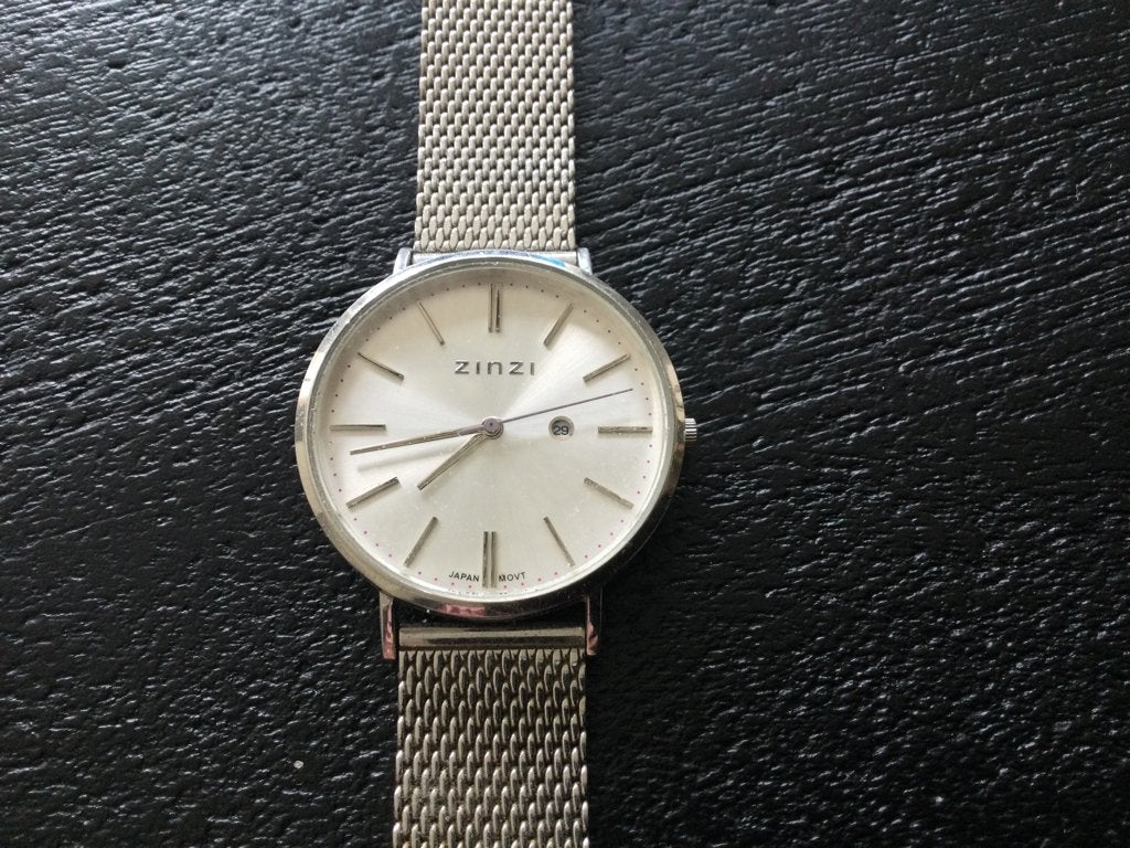 Dames horloge ZINZI zilver in nette staat, Overige merken, Staal, Gebruikt, Polshorloge