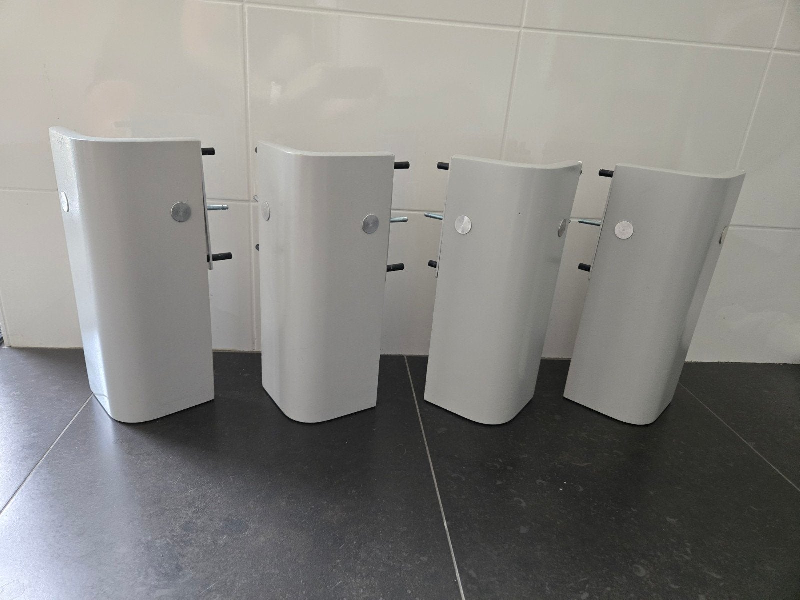 Auping auronde poten 34,5 cm lichtgrijs, Ophalen of Verzenden, Gebruikt