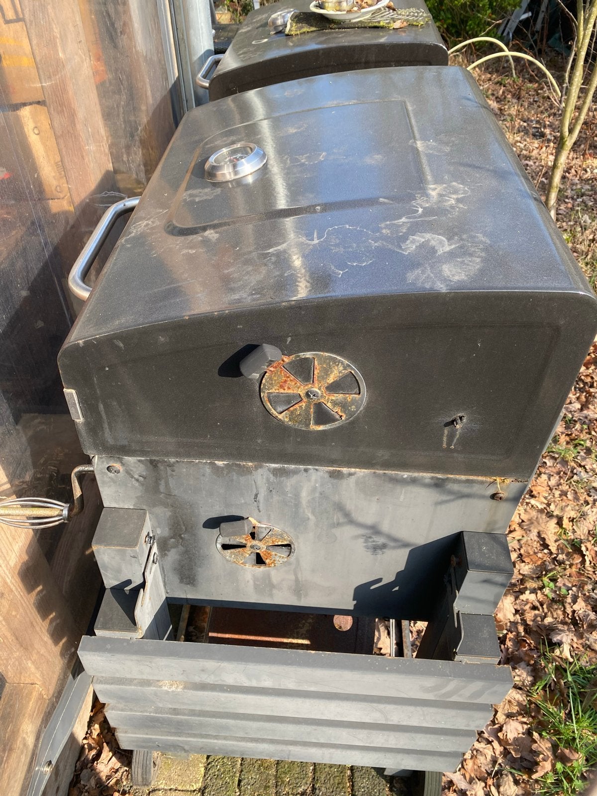 Boretti houtskool BBQ met thermometer, Ophalen, Gebruikt