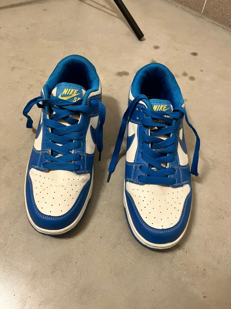 Nike SB Dunk Low Blue White - Maat 42, Ophalen of Verzenden, Zo goed als nieuw, Blauw