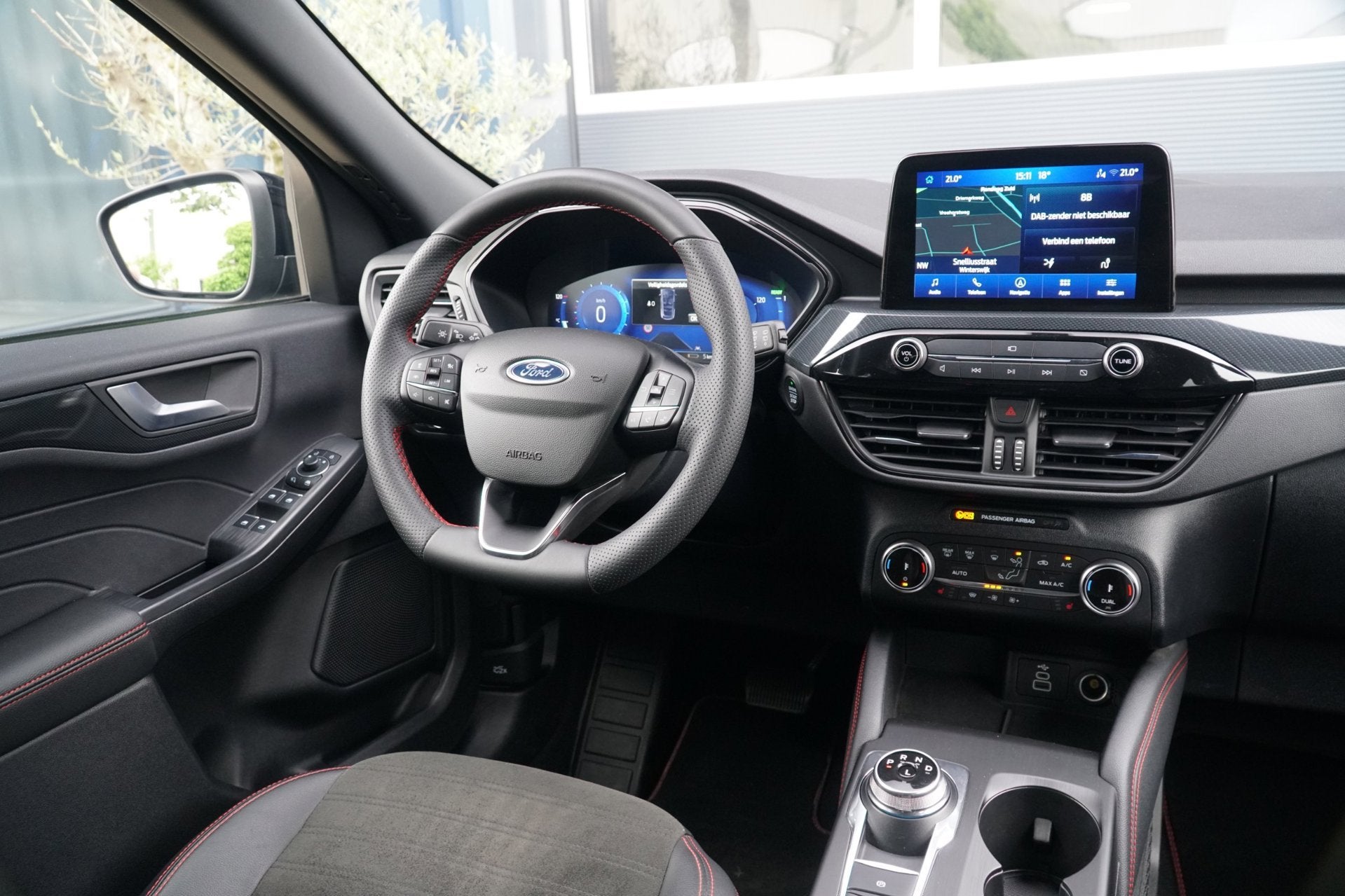 Ford Kuga 2.5 PHEV ST-Line X 225PK |B&O|Carplay|93% SOH|, Auto's, Ford, Gebruikt, Zwart, 4 cilinders, Leder en Stof