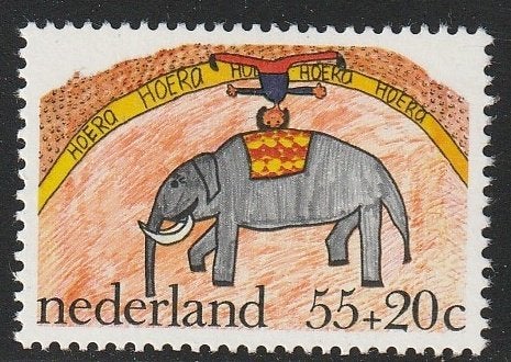 Nederland 1976 1105 Kind, Circus Olifant, Postfris, Postzegels en Munten, Postzegels | Nederland, Ophalen of Verzenden, Na 1940