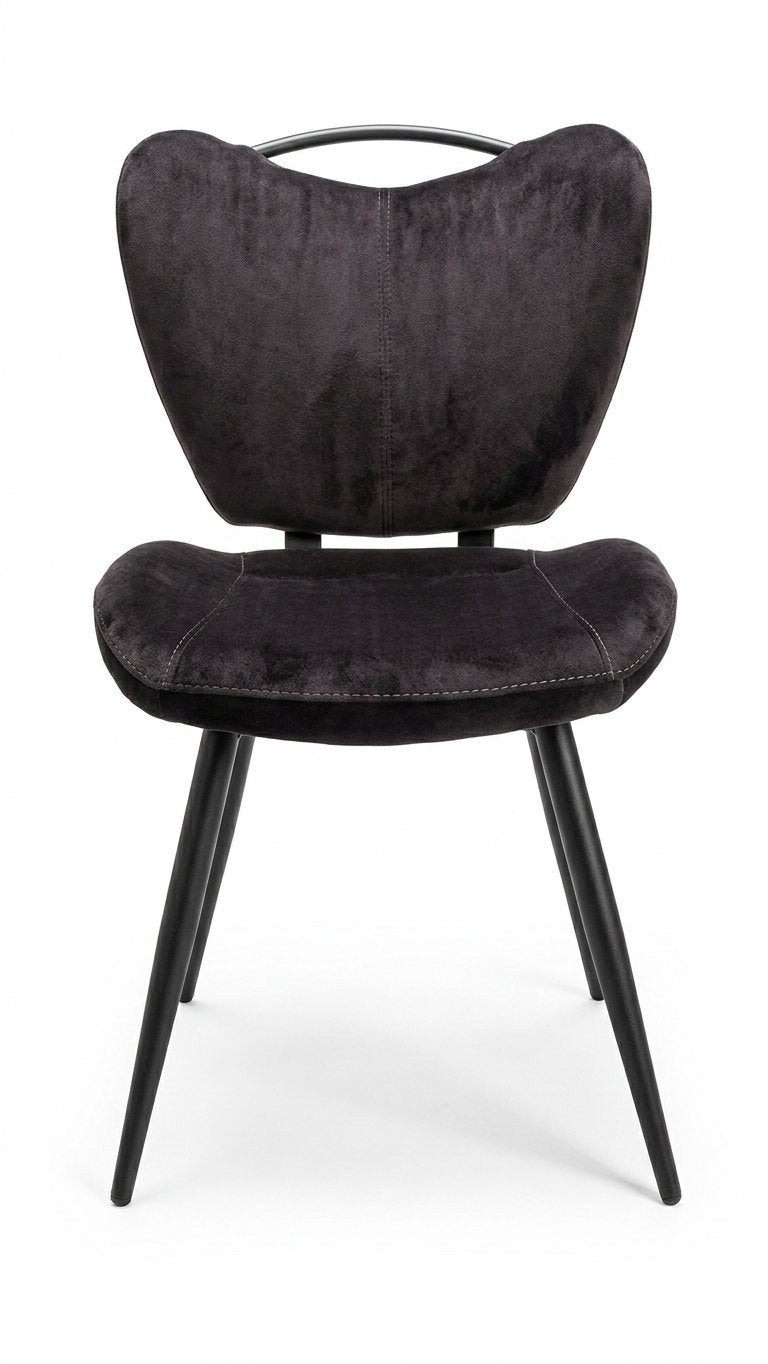 6 Eetkamerstoelen: 4 donkergroen, 2 zwart - Stof, Ophalen, Overige kleuren, Zo goed als nieuw, Stof