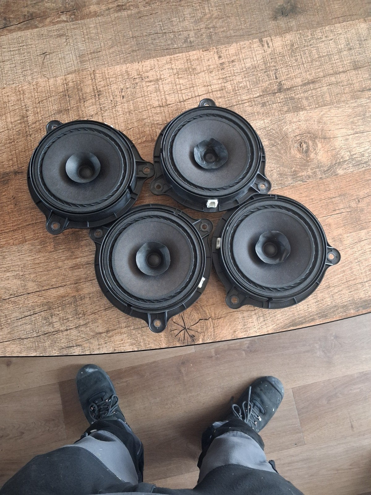 Set van 4 gebruikte speakers - ideaal voor auto of project, Overige merken, Gebruikt, Overige typen, Ophalen of Verzenden
