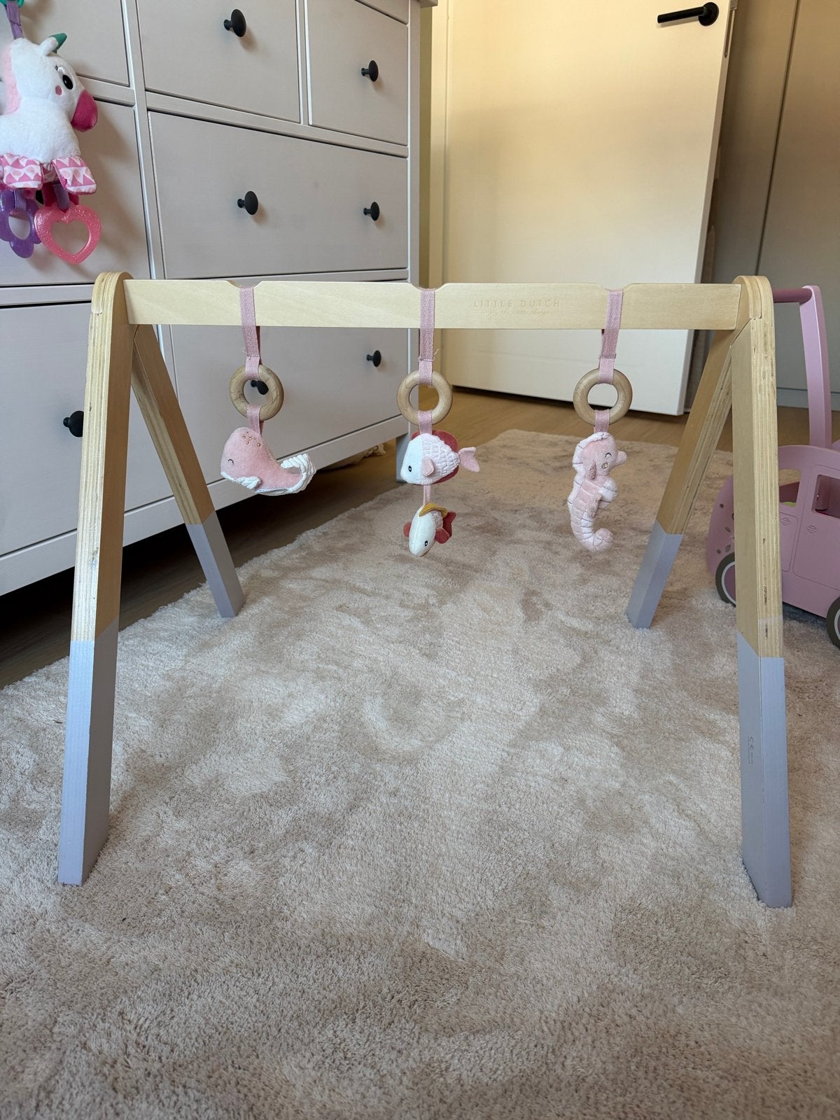 Little Dutch Babygym met speeltjes - Ocean Pink, Kinderen en Baby's, Speelgoed | Babyspeelgoed, Ophalen, Zo goed als nieuw, Babygym
