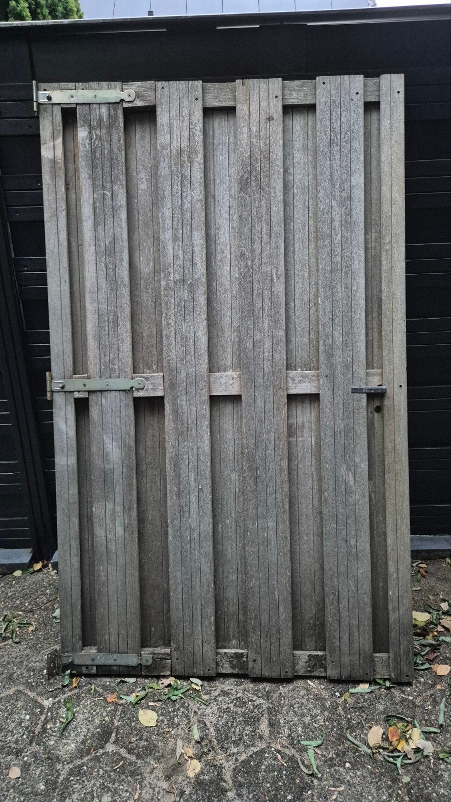 Hardhouten tuindeur 1.80x1.08 met hang en sluitwerk, Ophalen, Minder dan 3 meter, Hout, 1 tot 2 meter