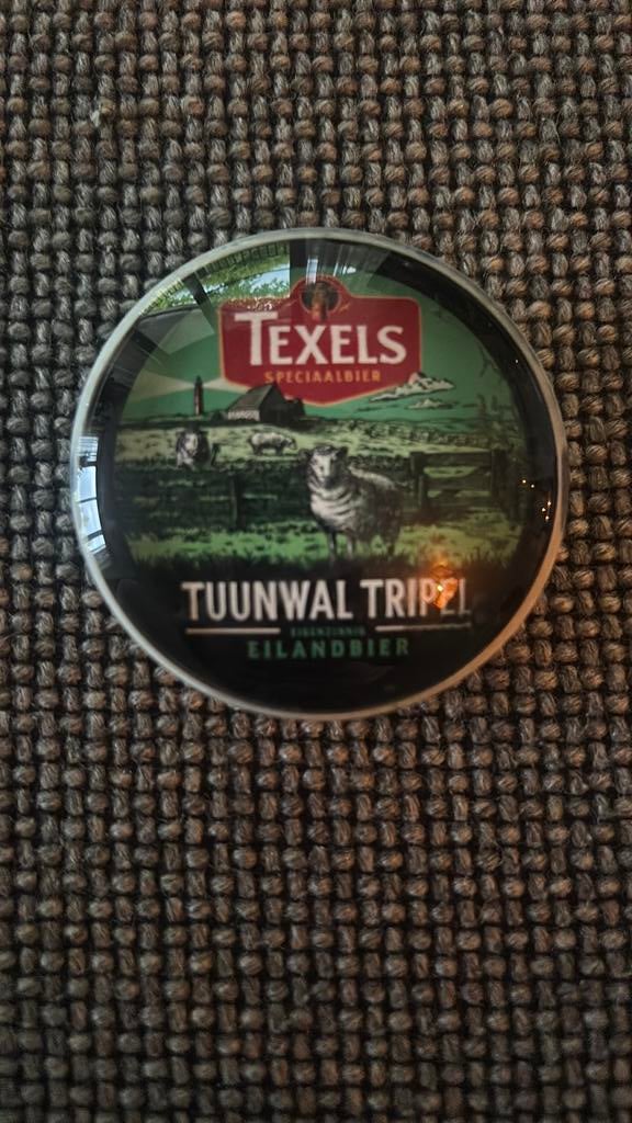 Texels tuunwal tripel taplens, Ophalen of Verzenden, Gebruikt, Reclamebord, Plaat of Schild, Overige merken