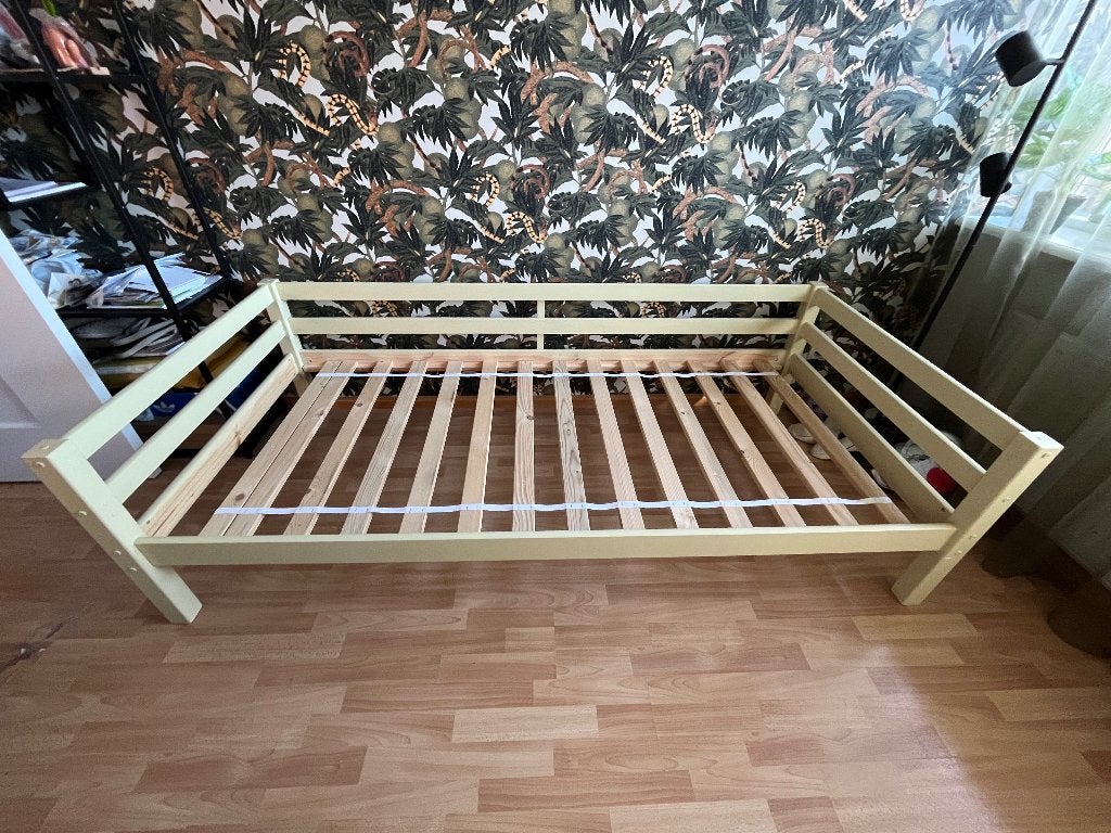 1 persoonsbed, Huis en Inrichting, Ophalen, Gebruikt, 90 cm, Eenpersoons