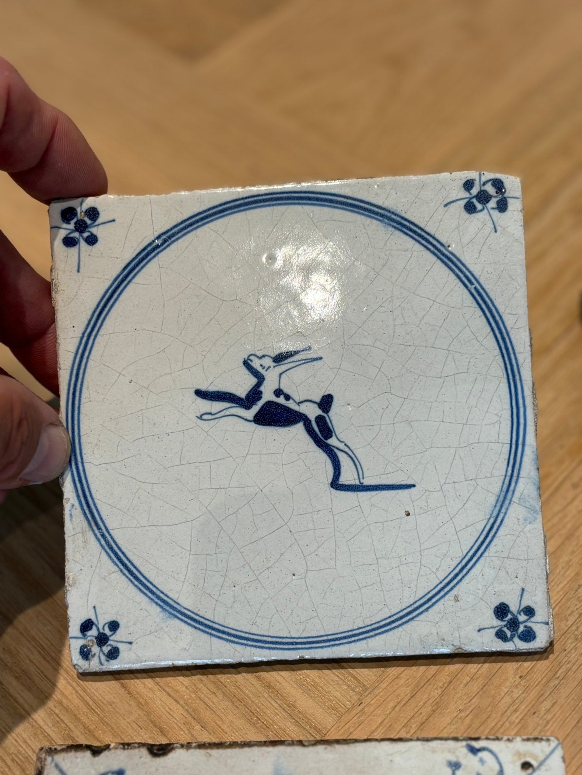 Antieke Tegels Makkumer Aardewerk, Antiek en Kunst, Ophalen of Verzenden