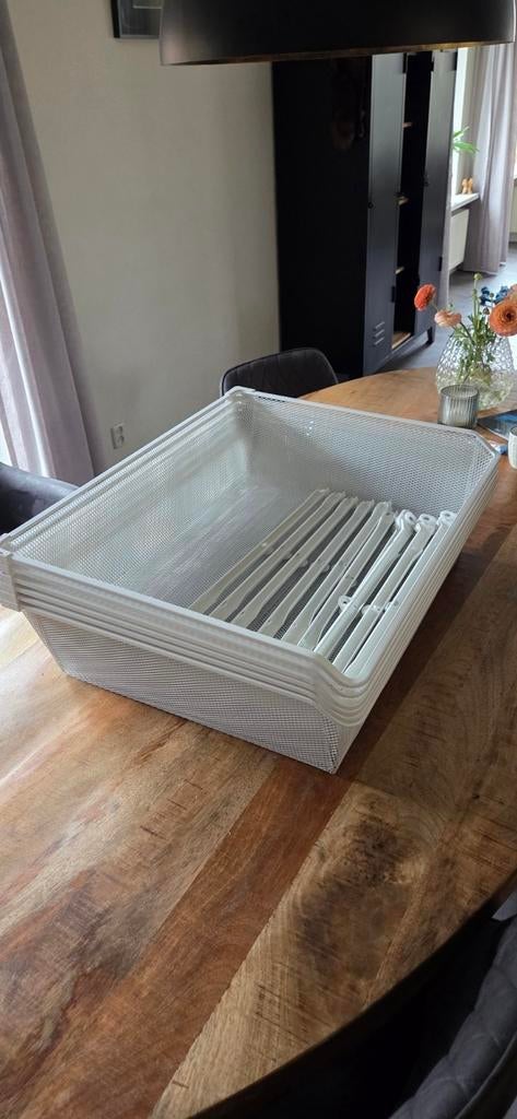 Komplement fijndraadmand met uittrekrail, wit, 58x75, Pax, Ophalen, 50 tot 100 cm, Zo goed als nieuw, Minder dan 100 cm