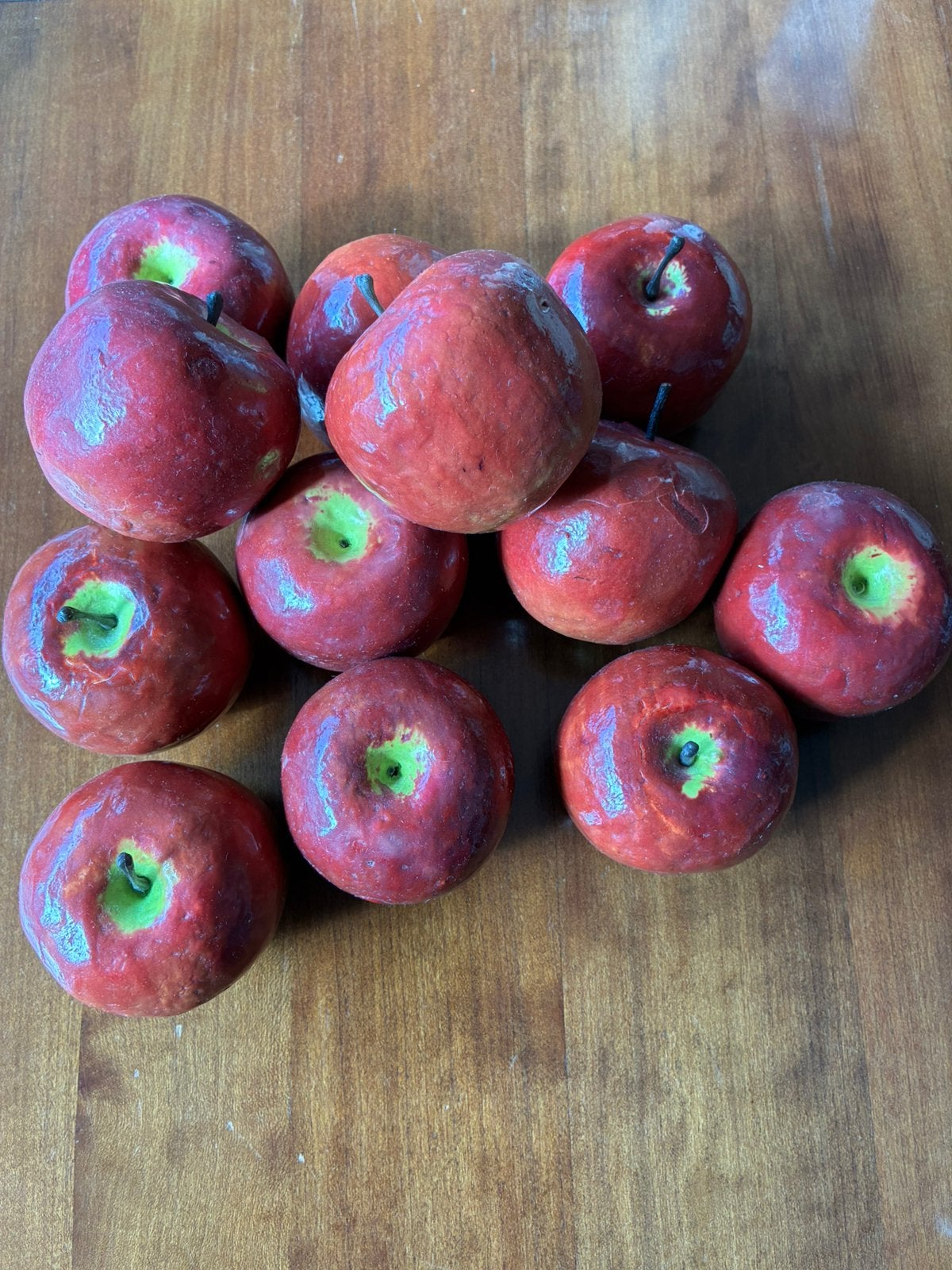 12 decoratie kunststof appels, Ophalen, Zo goed als nieuw, Kunststof