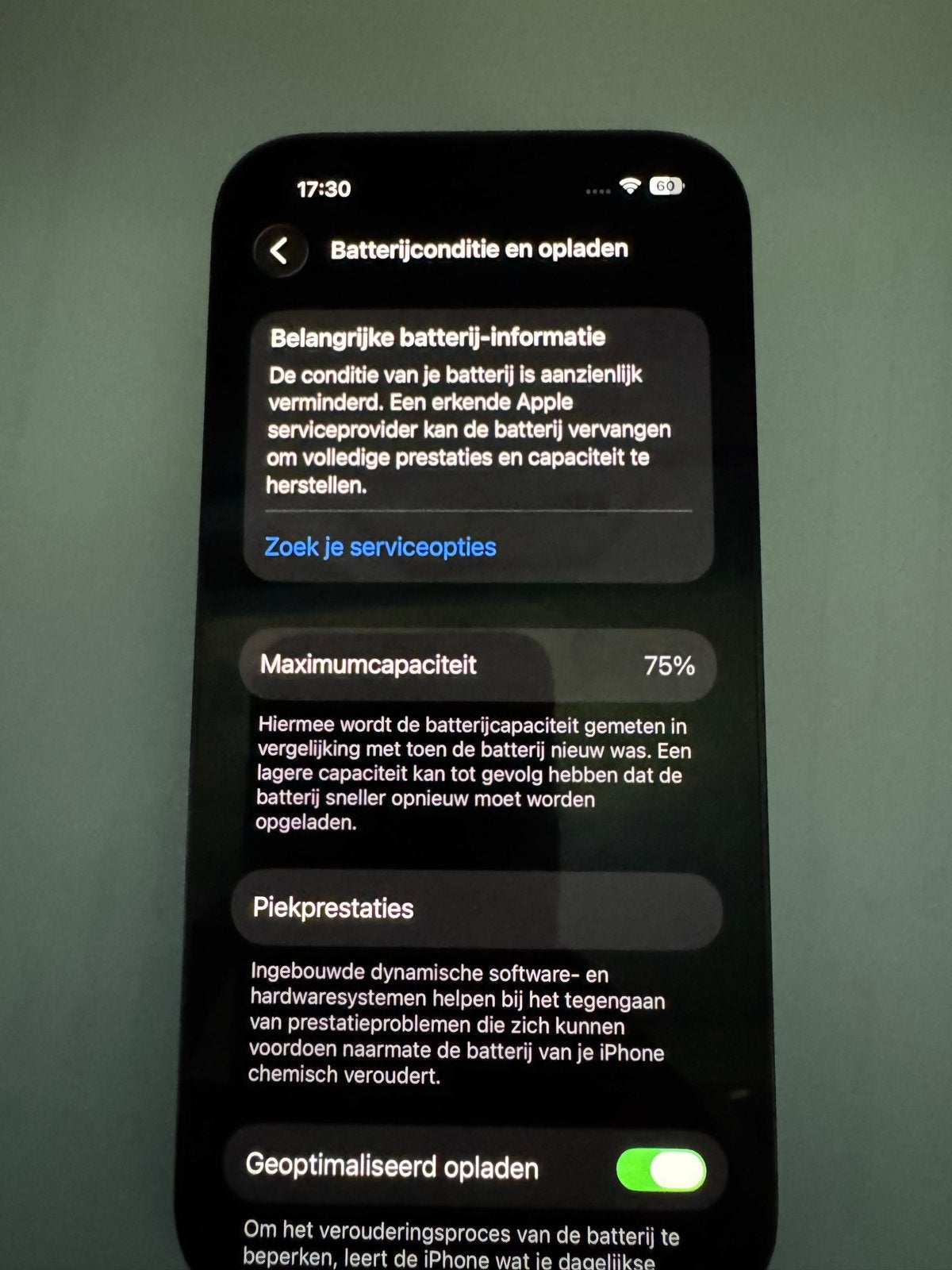 iPhone 14 Pro - 128GB - zwart- Batterij 75%, Ophalen, 75 %, Zwart, Zonder simlock