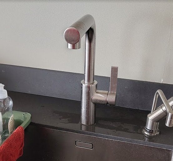 Dornbracht keukenkraan Elio Chroom, Ophalen, Gebruikt, Chroom, Kraan