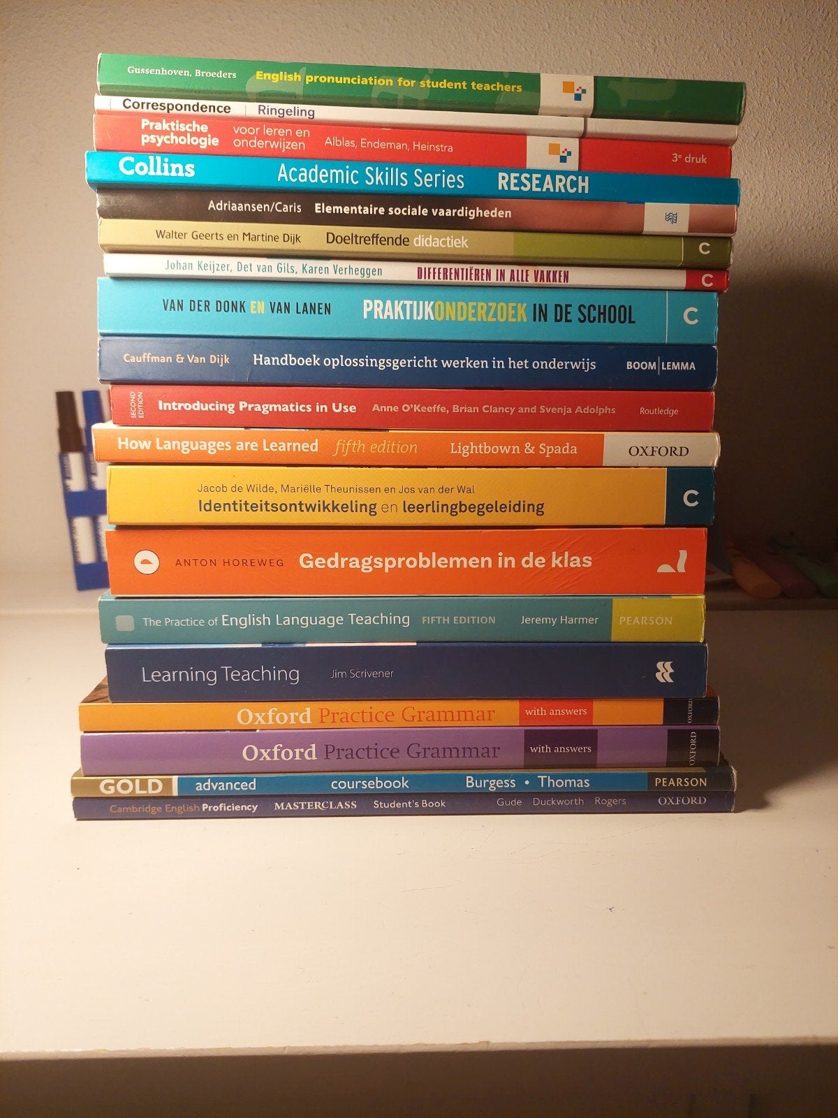 DEEL 1: Boeken Engels Lerarenopleiding Fontys 2e graads, Ophalen, Zo goed als nieuw, Overige niveaus