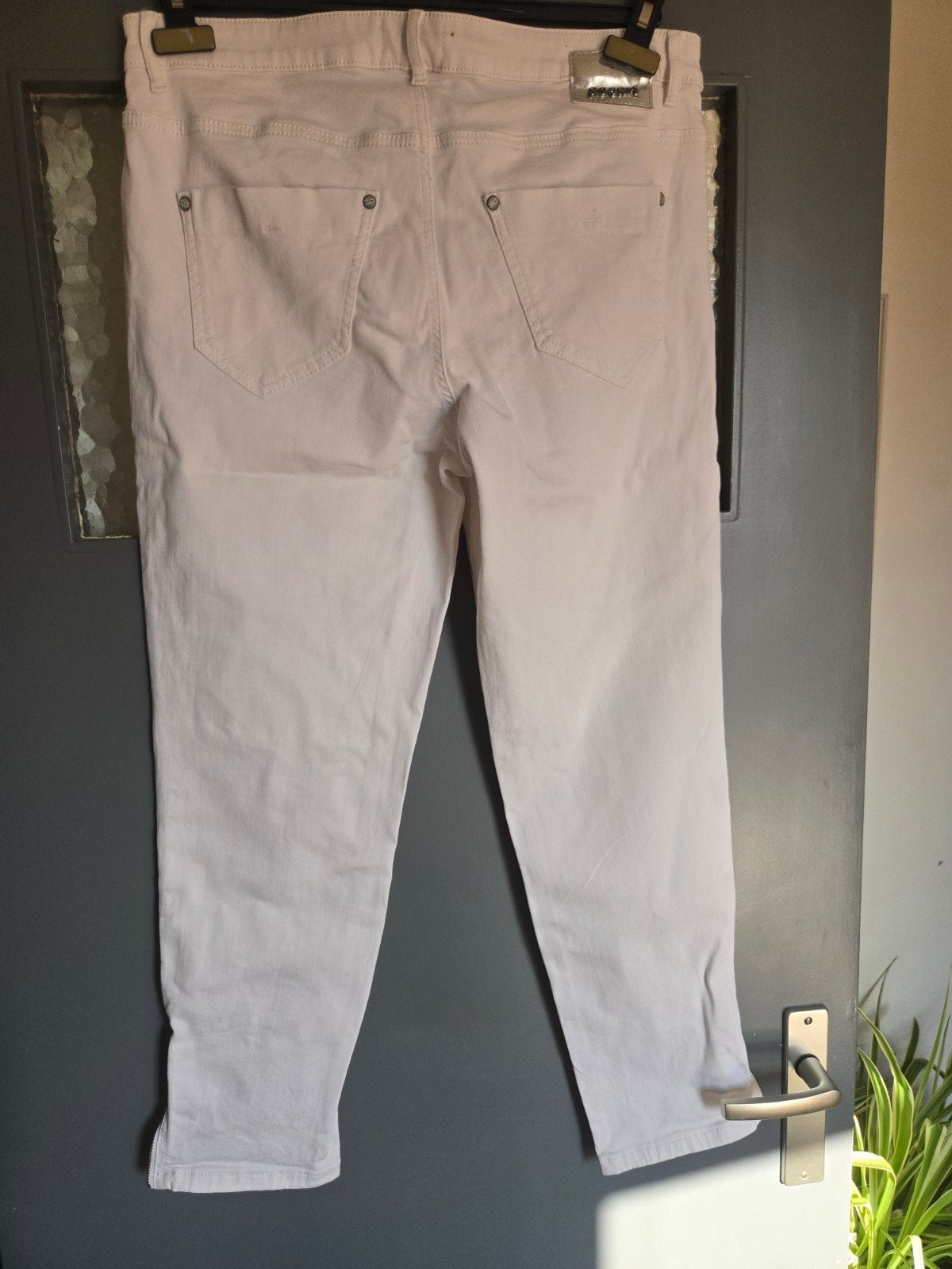 Ascari witte broek met ritsen, Ascari, Wit, Maat 42/44 (L), Ophalen of Verzenden