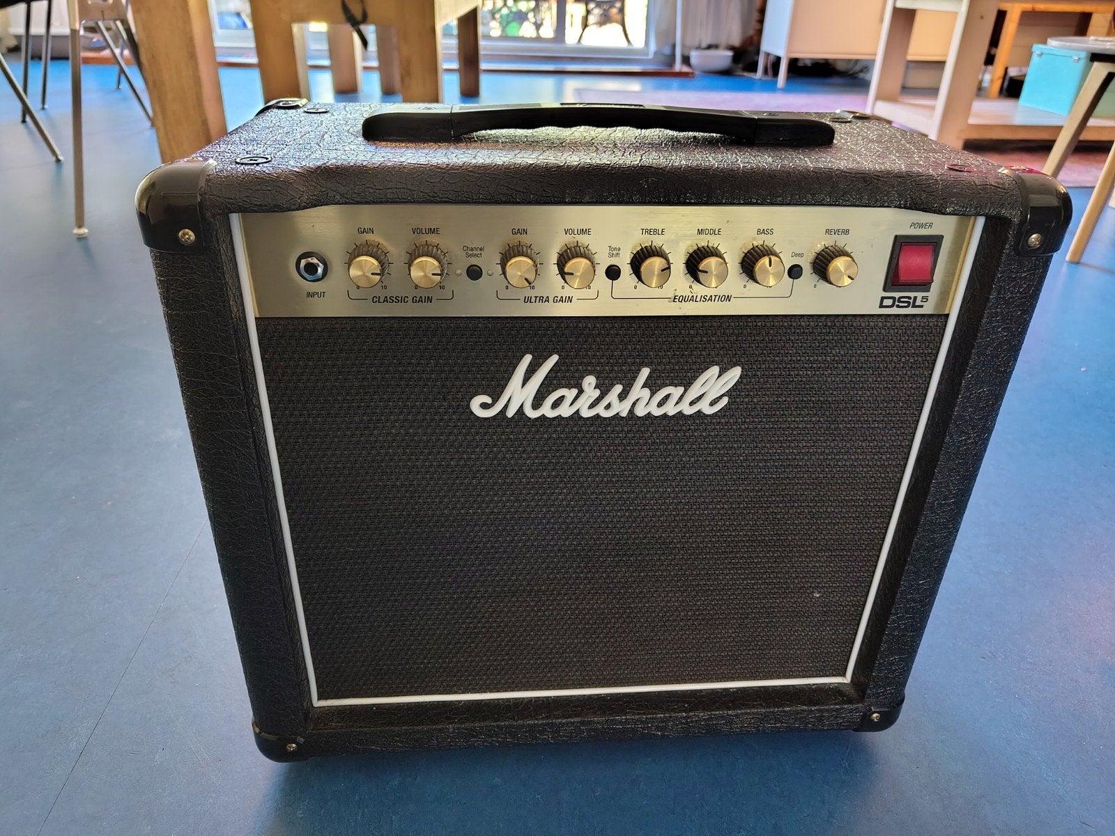 Marshall DSL5CR gitaarversterker met footswitch, Ophalen, Zo goed als nieuw, Gitaar, Minder dan 50 watt