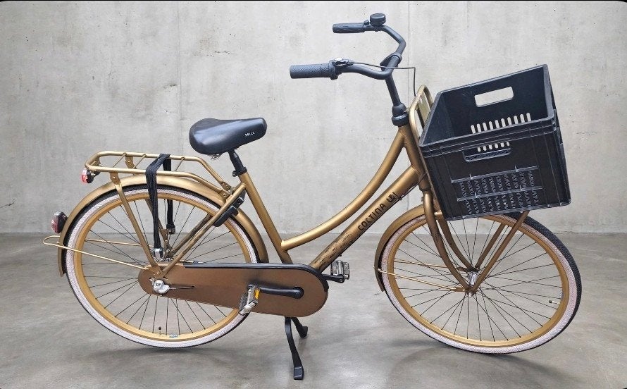 Goudkleurige CORTINA U4 28inch. Frame 50cm, Ophalen, Terugtraprem, Cortina U4 Transport, Versnellingen