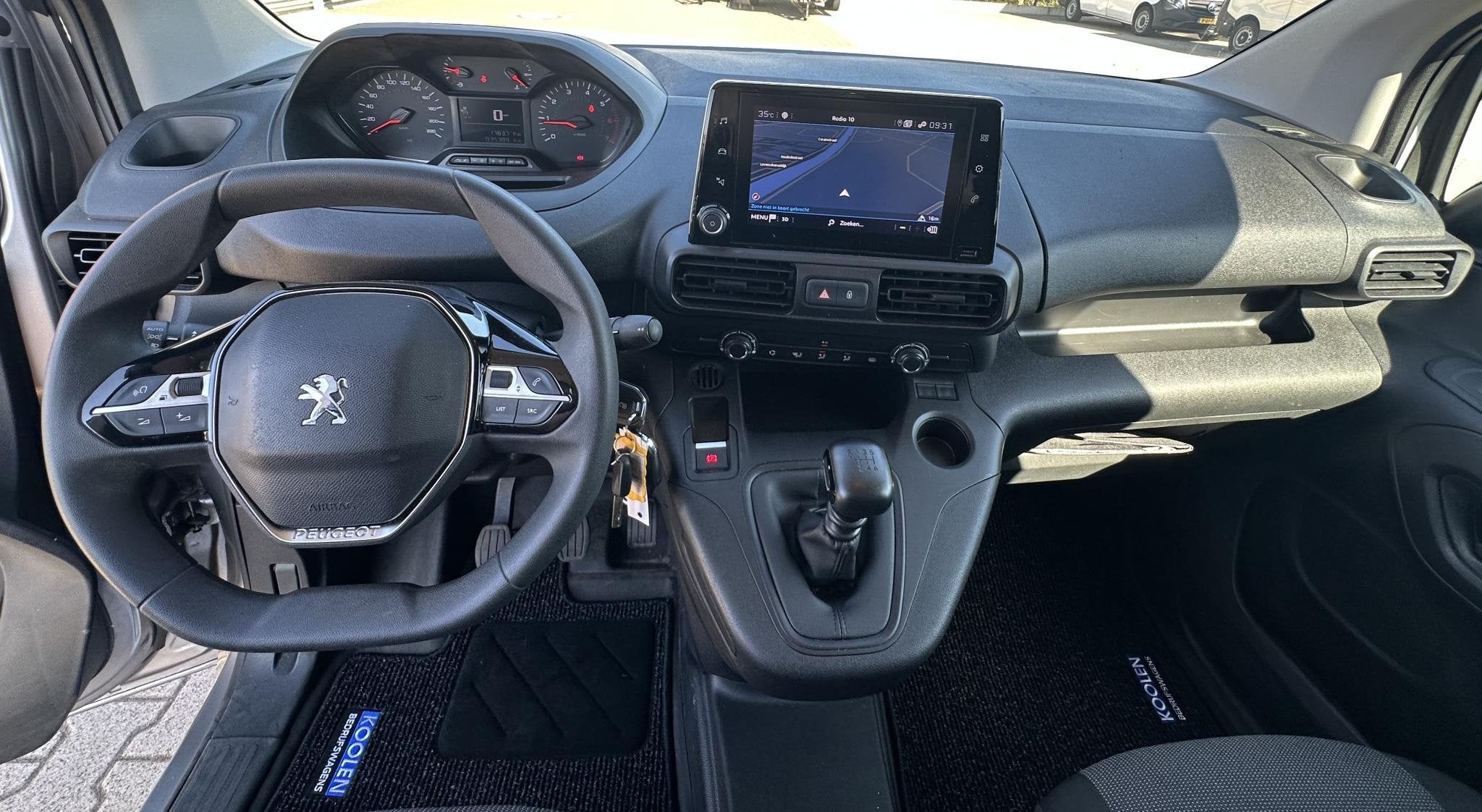 Peugeot Partner 1.5 BlueHDI Pro Airco|Navi|Cruise MARGE btw, Voorwielaandrijving, Stof, Gebruikt, Euro 6