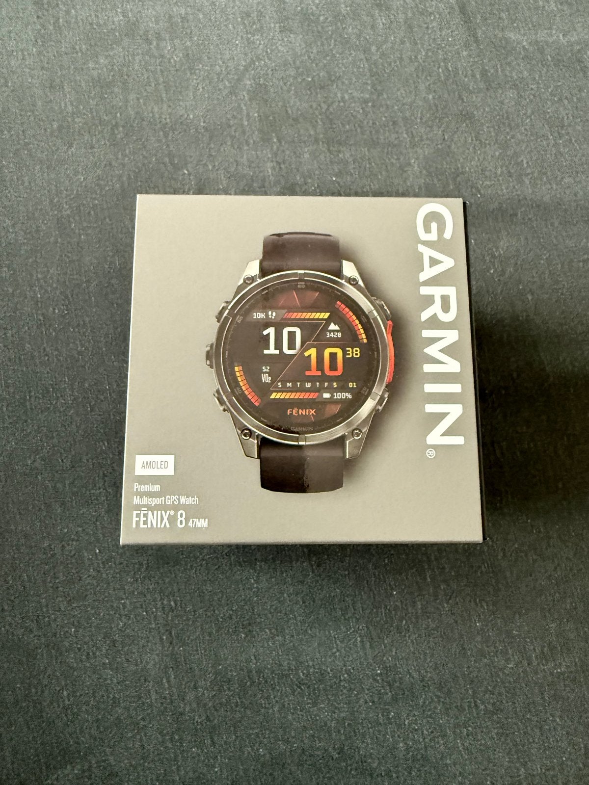Garmin Fenix 8 47mm Amoled Slate Black, Afstand, Zwart, Nieuw, Ophalen of Verzenden