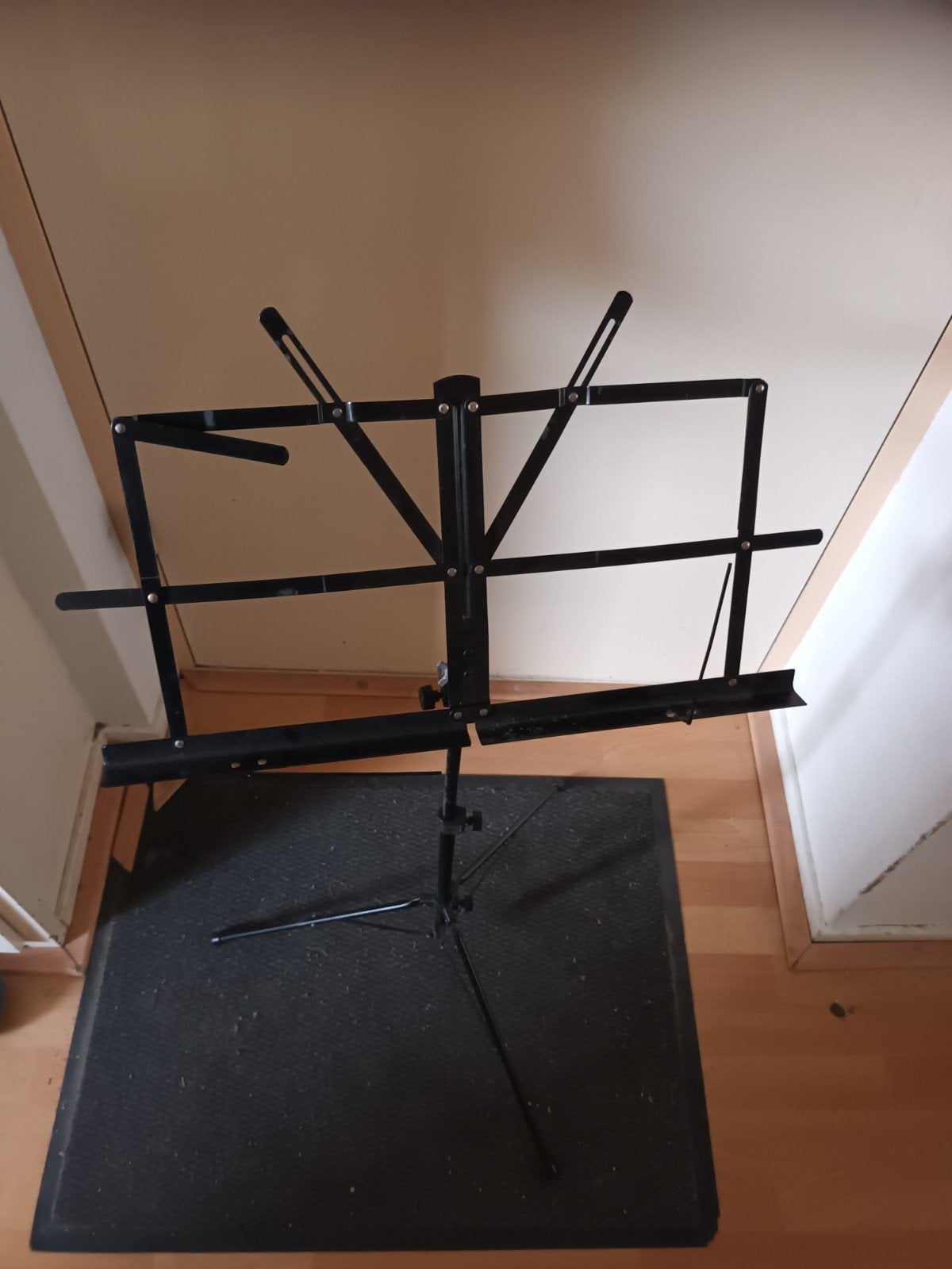 Opvouwbare muziekstandaard - Zwart, Ophalen of Verzenden, Gebruikt