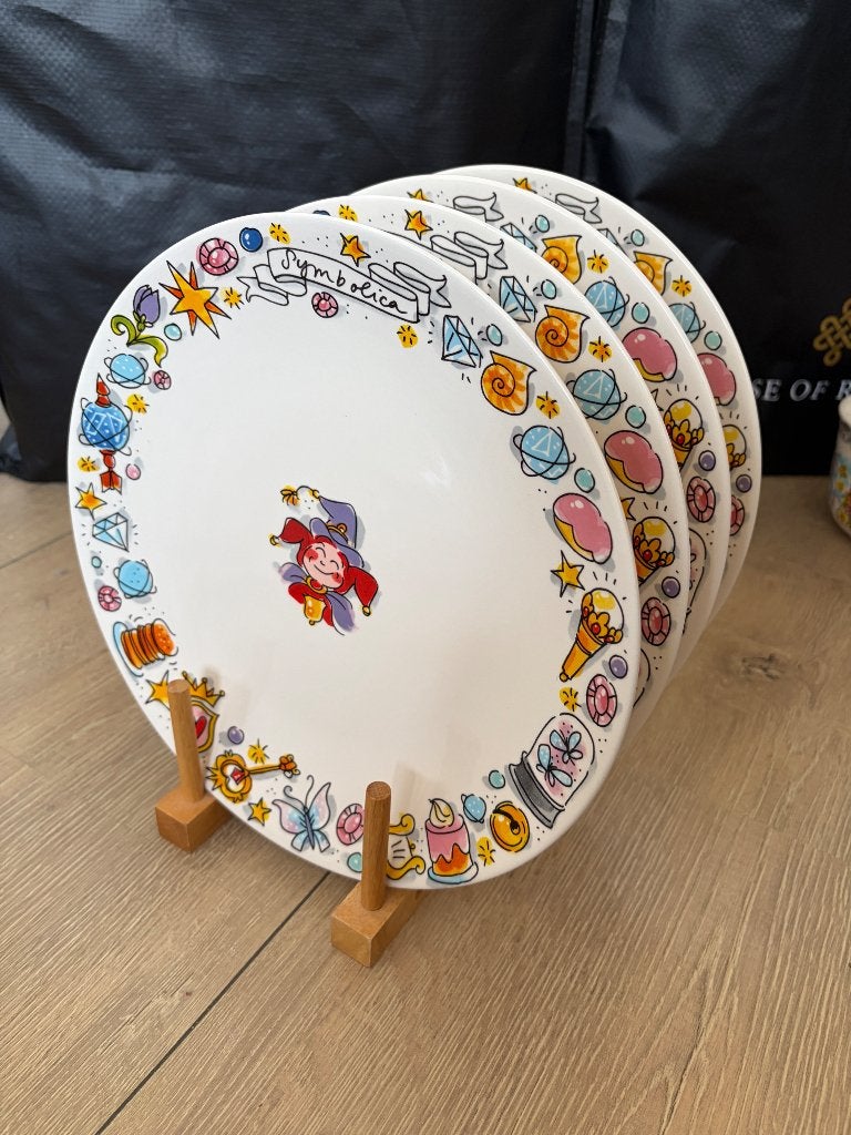 Blond Amsterdam Efteling Symbolica dinerborden/ borden 4x, Nieuw, Ophalen of Verzenden, Bord(en), Aardewerk