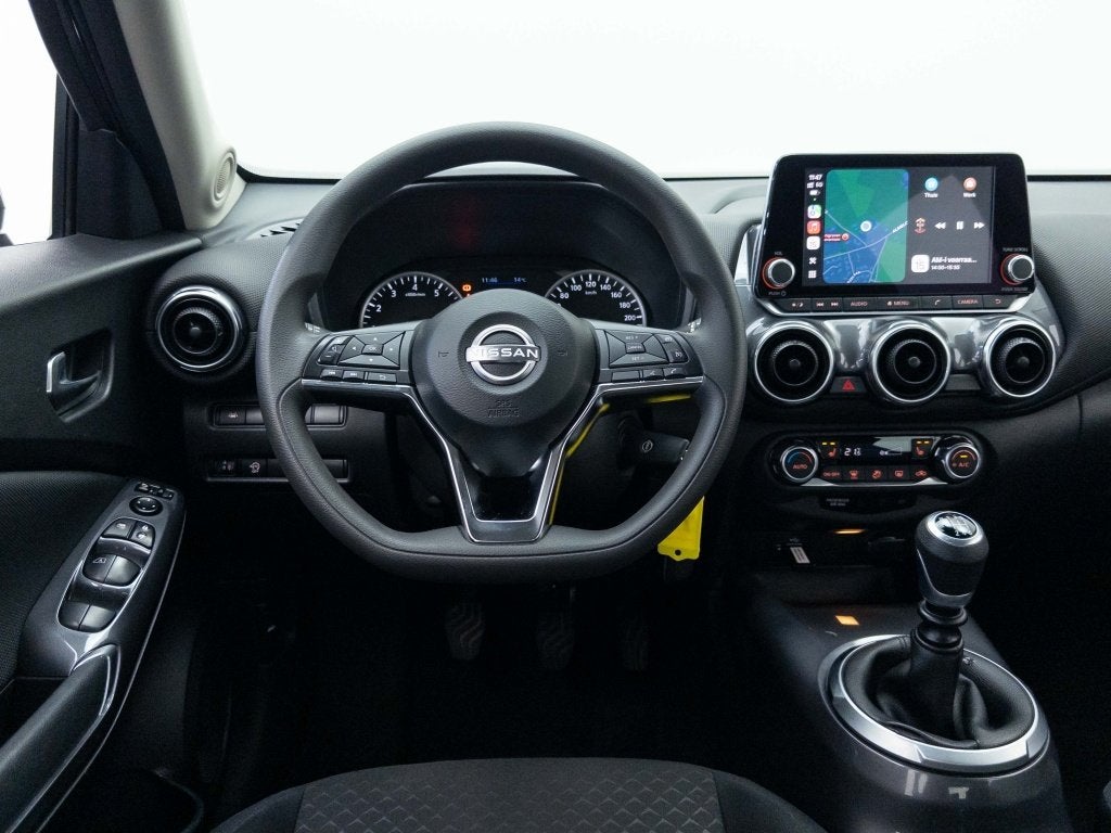 Nissan Juke 1.0 DIG-T Acenta | Carplay / Android Auto | Stoe, Auto's, Nissan, Voorwielaandrijving, Stof, Zwart, Bedrijf