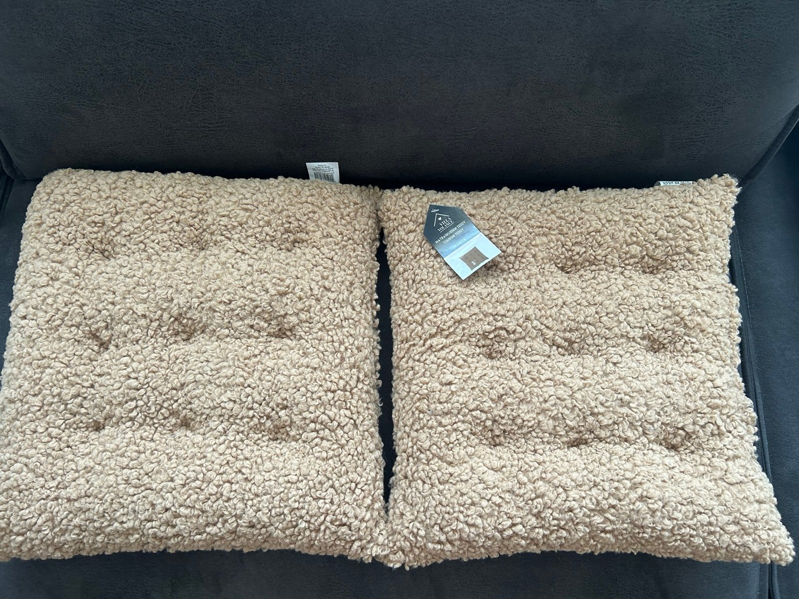 Nieuwe Villa Volance Teddy Matraskussens 40x40 cm (2 stuks), Overige merken, Inclusief binnenkussen, Beige, Vierkant