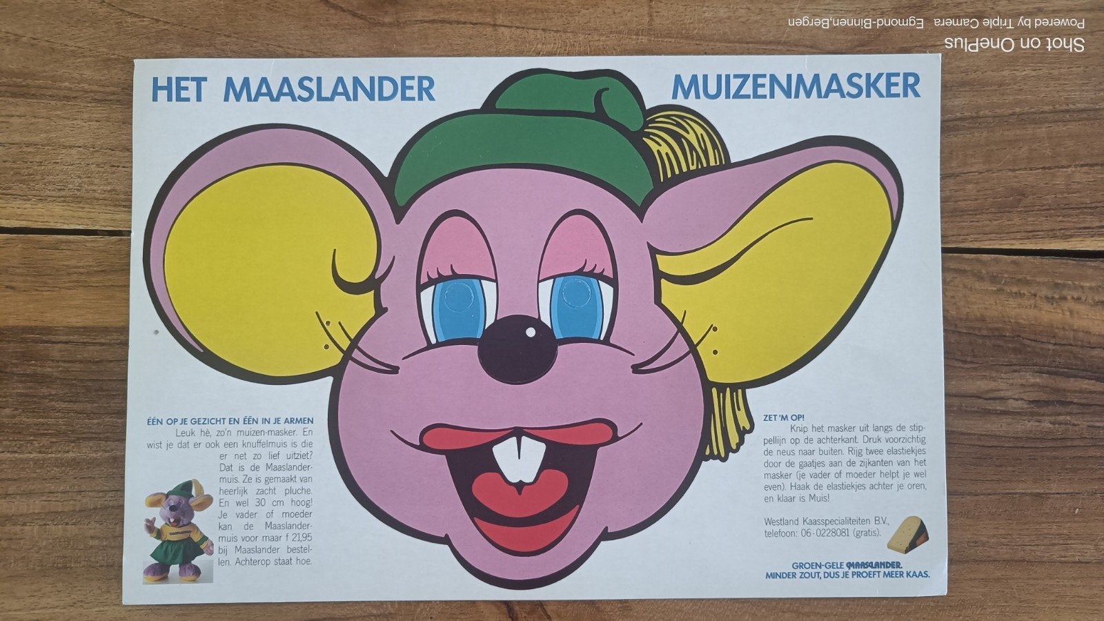 Vintage Het Maaslander Muizenmasker, Ophalen of Verzenden, Gebruikt