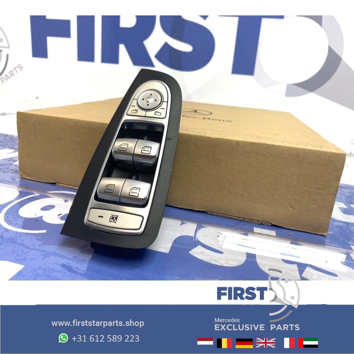W205 W213 RAAM BEDIENING SCHAKELAAR Mercedes C + E Klasse 20, Auto-onderdelen, Dashboard en Schakelaars, Gebruikt, -, Ophalen of Verzenden