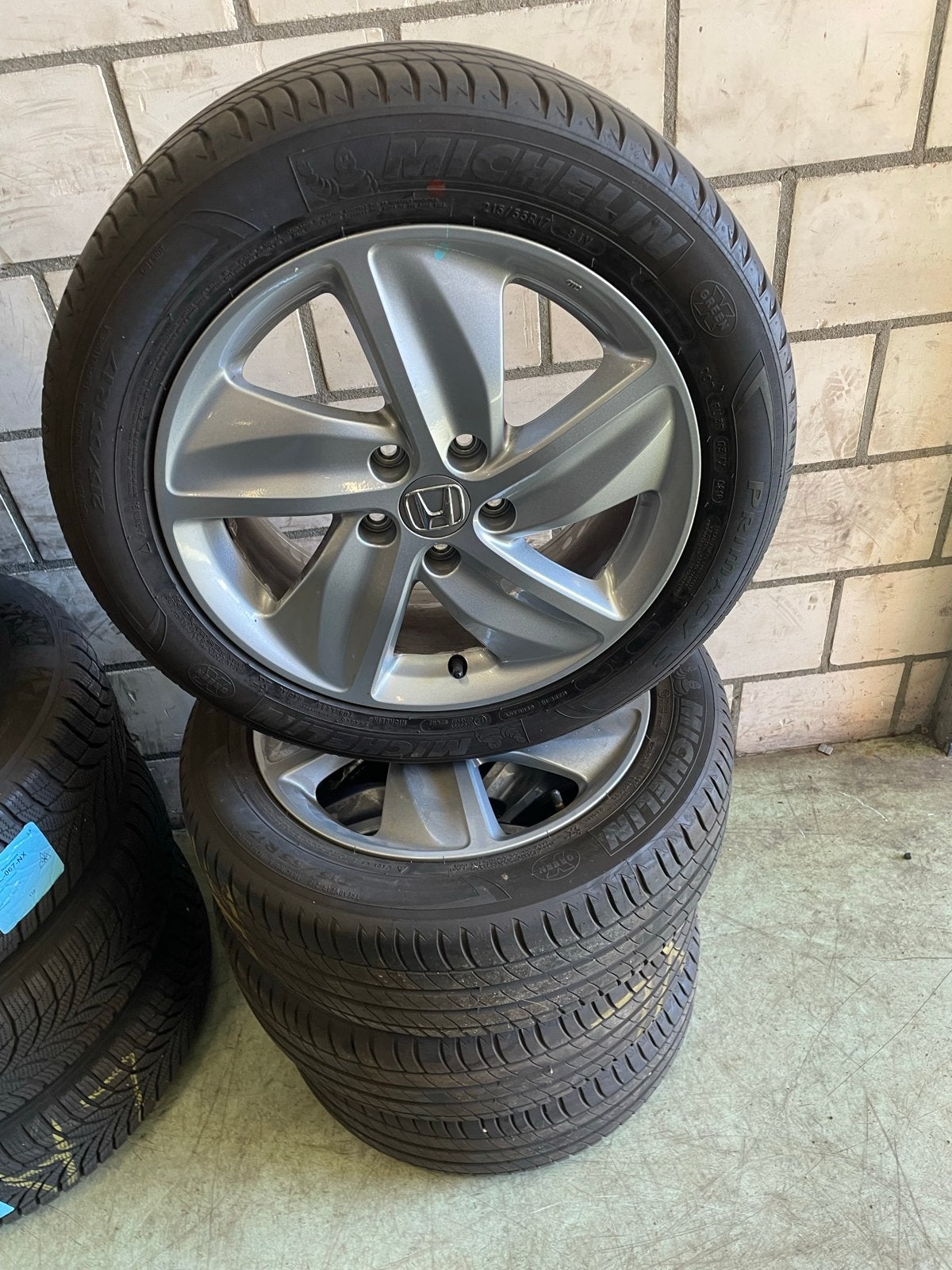 Honda HR-V velgen met Michelin zomerbanden (215/55R17), Banden en Velgen, 17 inch, Ophalen of Verzenden, Berkvens