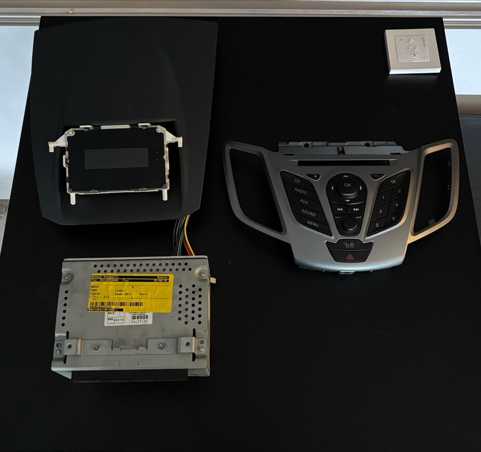 Ford Fiesta 2008-2012 Radio Navigatie Paneel en Unit, Auto diversen, Autoradio's, Ophalen of Verzenden, Gebruikt