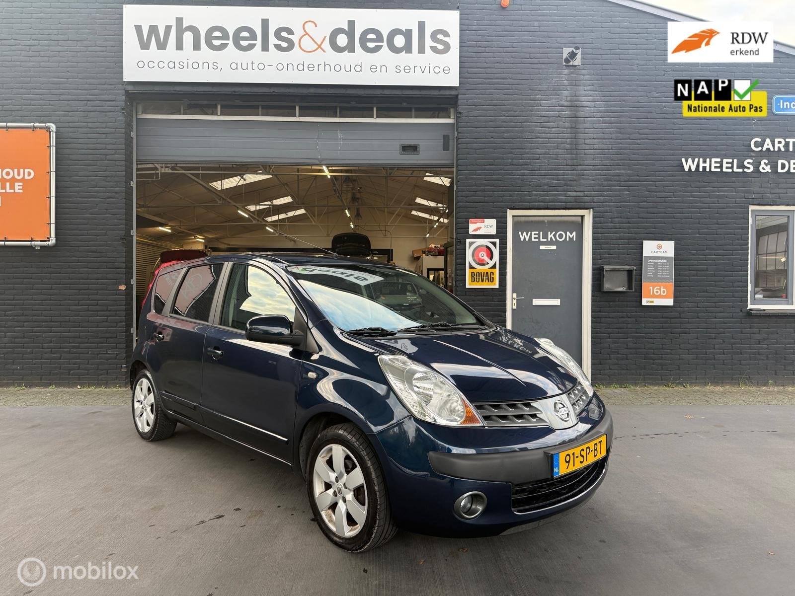 Nissan Note 1.6 First Note, Gebruikt, 750 kg, 4 cilinders, Blauw
