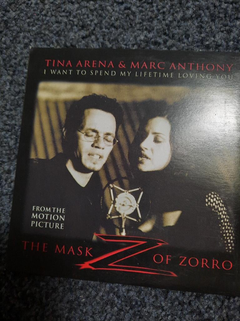 TINA ARENA & MARC ANTHONY " Zorro Soundtrack" CD Single!, Verzenden, Zo goed als nieuw, Pop