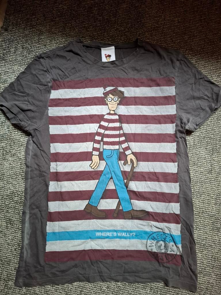 Topman Where's Wally T-shirt Maat S, Ophalen of Verzenden, Topman, Grijs, Gedragen