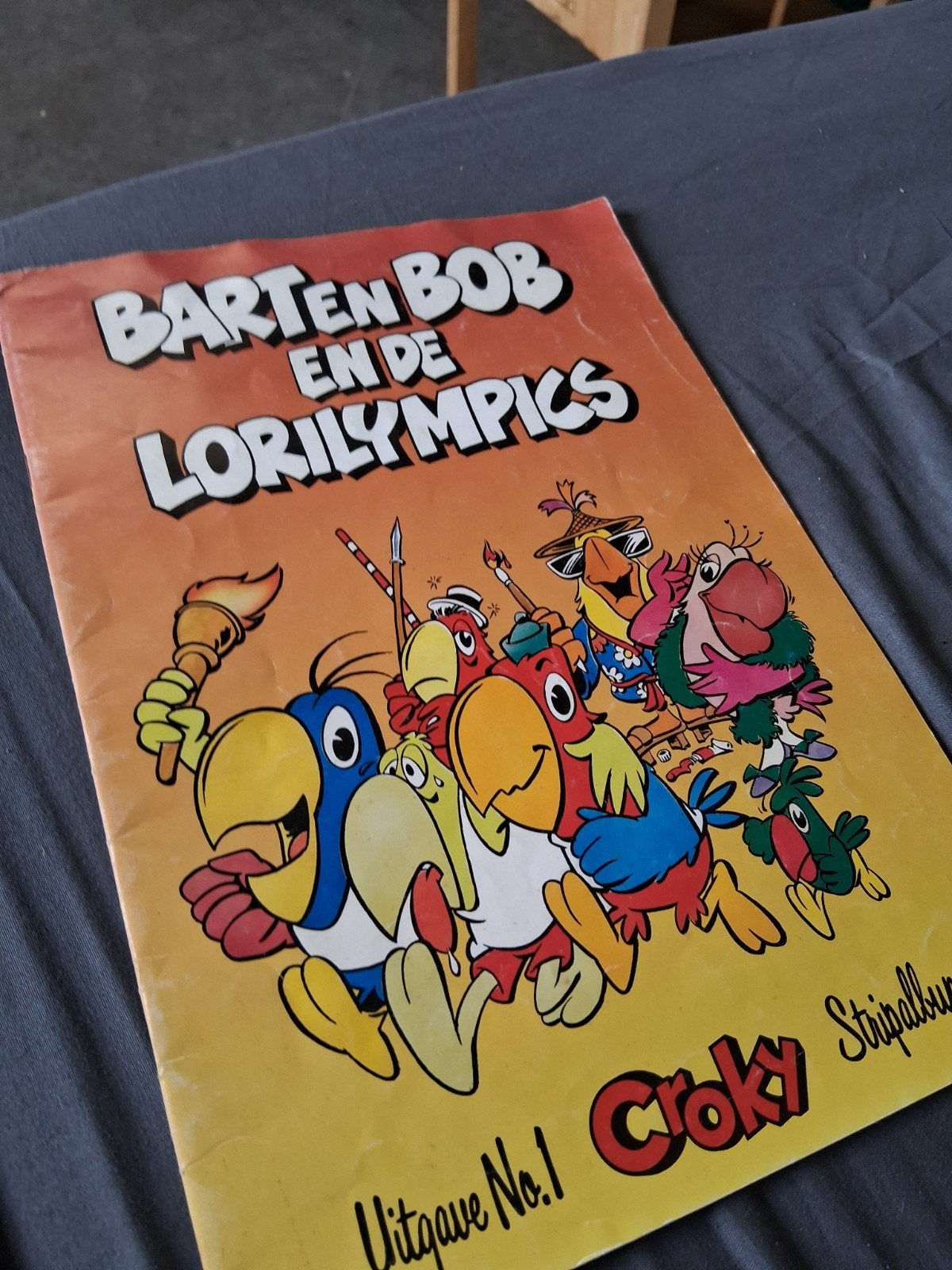 BARTEN BOB EN DE LORILYMPICS - Uitgave No.1 Croky Stripalbum, Eén stripboek, Ophalen of Verzenden, Gelezen, Onbekend