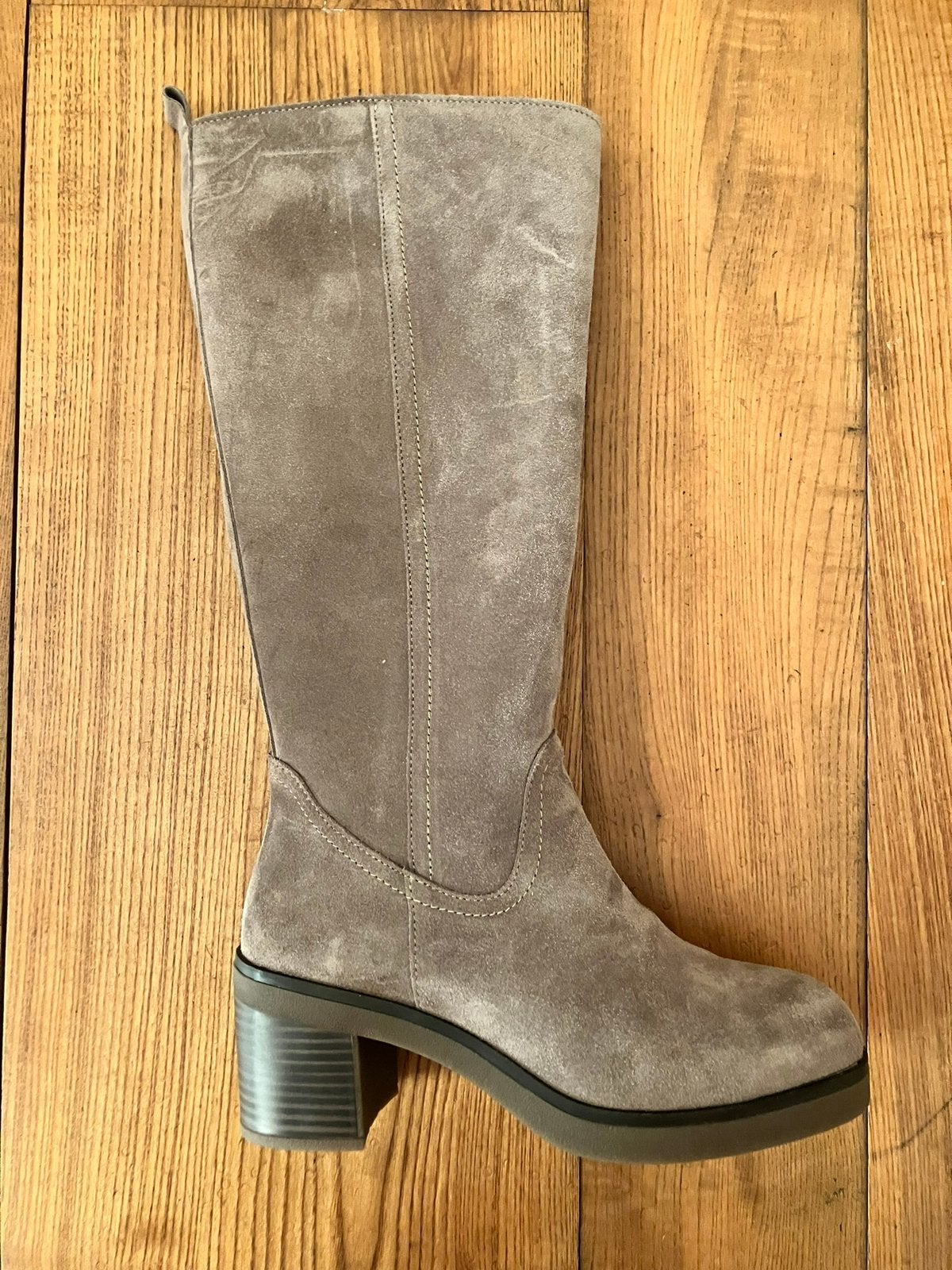 Feyn, hoge laars, laarzen, suède, beige. Maat 38. Nieuw!, Ophalen, Hoge laarzen, Feyn, Beige