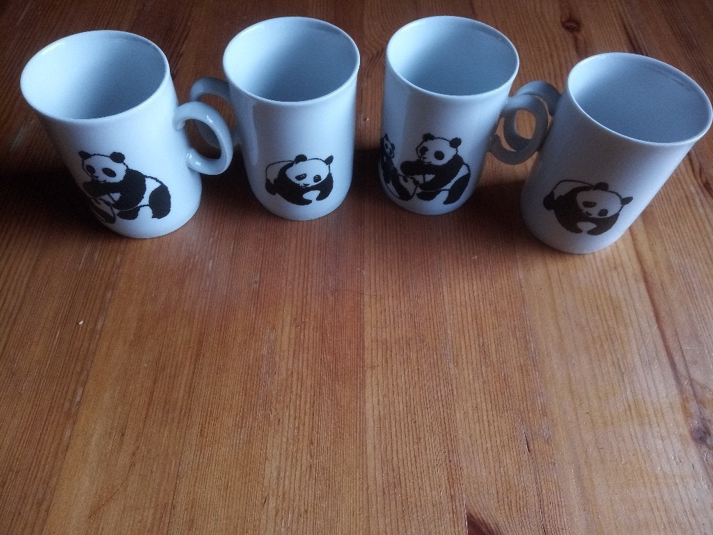 Mok Panda, Ophalen of Verzenden, Aardewerk, Overige stijlen, Kop(pen) en/of Schotel(s)