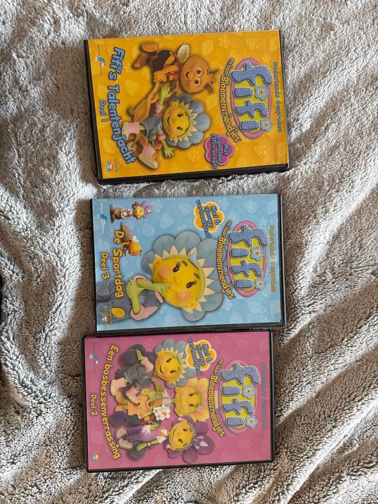 Fifi Bloemenvriendjes DVD bundel - 3 delen, Gebruikt, Alle leeftijden, Boxset, Ophalen of Verzenden