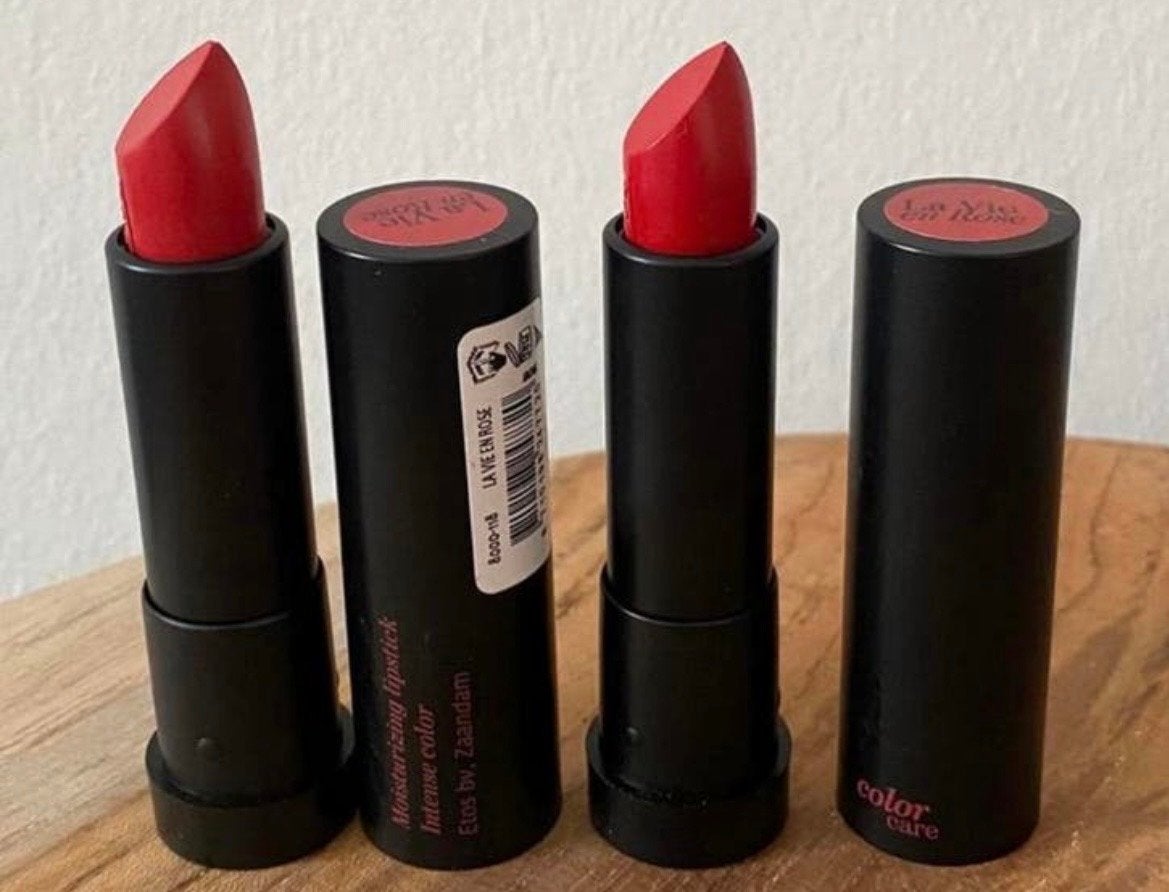 Etos Moisturizing Lipstick - La Vie en Rose (2 stuks), Lippen, Nieuw, Ophalen of Verzenden, Make-up