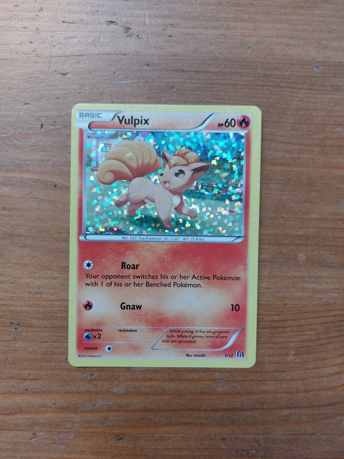 Vulpix Pokemon kaart mcdonalds 2015, Ophalen of Verzenden